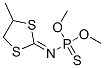 N-(4-Methyl-1,3-dithiolan-2-ylidene)phosphoramidothioic acid O,O-dimethyl ester Struktur