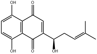 シコニン 化学構造式