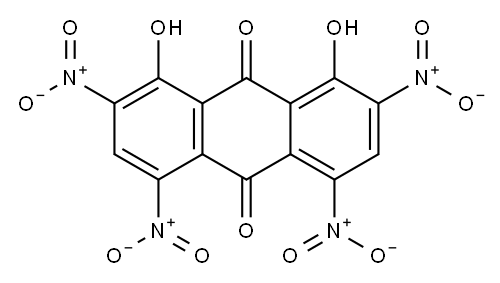 1,8-dihydroxy-2,4,5,7-tetranitroanthraquinone Structure