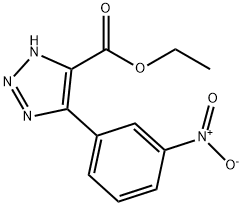 5-(3-Nitrophenyl)-1H-1,2,3-triazole-4-carboxylic acid ethyl ester Structure