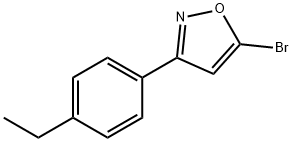 5-BROMO-3-(4-ETHYLPHENYL)ISOXAZOLE Structure