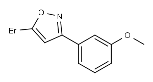 5-BROMO-3-(3-METHOXYPHENYL)ISOXAZOLE Structure