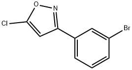 3-[(3-BROMOPHENYL)-5-CHLOROPHENYL]ISOXAZOLE 结构式