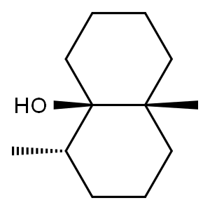 (4alpha,4abeta,8abeta)-octahydro-4,8a-dimethyl-4a(2H)-naphthol Struktur
