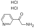 3-(2-氨基乙酰基)吡啶双盐酸盐, 51746-82-8, 结构式