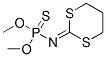 N-(1,3-Dithian-2-ylidene)phosphoramidothioic acid O,O-dimethyl ester Struktur