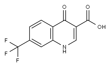 1,4-dihydro-4-oxo-7-(trifluoromethyl)quinoline-3-carboxylic acid 结构式