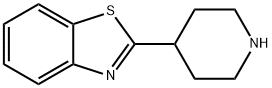 2-(4-ピペリジニル)-1,3-ベンゾチアゾール 化学構造式