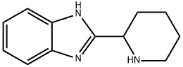2-(2-ピペリジニル)-1H-ベンズイミダゾール 化学構造式