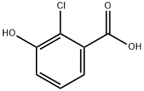 2-クロロ-3-ヒドロキシ安息香酸 化学構造式