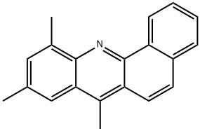 7,9,11-トリメチルベンゾ[c]アクリジン 化学構造式