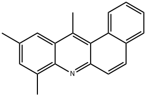 8,10,12-トリメチルベンゾ[a]アクリジン 化学構造式