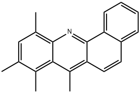 7,8,9,11-テトラメチルベンゾ[c]アクリジン 化学構造式