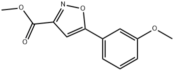 Methyl 5-(3-methoxyphenyl)isoxazole-3-carboxylate Structure