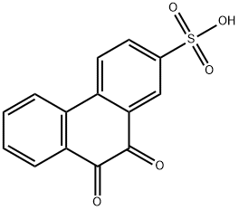 9,10-ジヒドロ-9,10-ジオキソ-2-フェナントレンスルホン酸 化学構造式