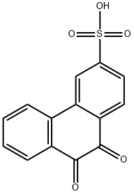 9,10-ジヒドロ-9,10-ジオキソ-3-フェナントレンスルホン酸 化学構造式