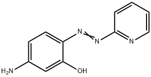 5-アミノ-2-[(ピリジン-2-イル)アゾ]フェノール 化学構造式
