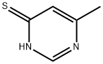 6-メチルピリミジン-4-チオール 化学構造式