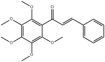 (E)-1-(Pentamethoxyphenyl)-3-phenyl-2-propen-1-one Struktur