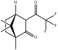 (1R,4R)-1,7,7-トリメチル-3-(トリフルオロアセチル)ビシクロ[2.2.1]ヘプタン-2-オン 化学構造式