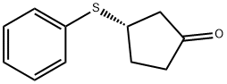 Cyclopentanone, 3-(phenylthio)-, (3S)- (9CI) Structure