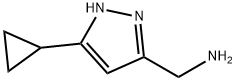 1-(5-cyclopropyl-1H-pyrazol-3-yl)methanamine Structure