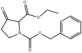 1-N-CBZ-3-氧代-吡咯烷-2-羧酸乙酯, 51814-18-7, 结构式