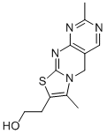 2,7-二甲基-5H-嘧啶并[4,5-D]噻唑并[3,2-A]嘧啶-8-乙醇二水合物, 51827-51-1, 结构式