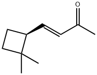 (E)-4-[(S)-2,2-Dimethylcyclobutyl]-3-buten-2-one Struktur