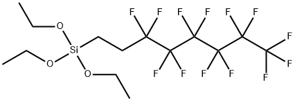トリエトキシ-1H,1H,2H,2H-トリデカフルオロ-n-オクチルシラン 化学構造式