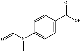 N-ホルミル-4-(メチルアミノ)安息香酸 化学構造式