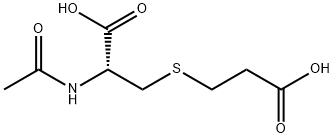 S-(2-carboxyethyl)-N-acetylcysteine Struktur