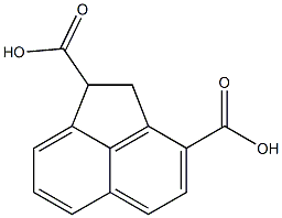 (-)-1,3-アセナフテンジカルボン酸 化学構造式