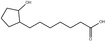 7-(2-hydroxycyclopentyl)heptanoic acid Struktur