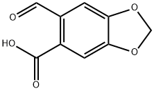 6-FORMYL-BENZO[1,3]DIOXOLE-5-CARBOXYLIC ACID Struktur