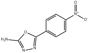 2-氨基-5-(4-硝基苯基)-1,3,4-氧二唑 结构式