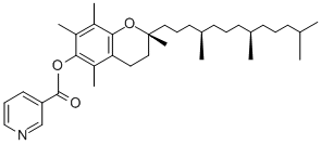 ±）-α-生育酚烟酸酯, 51898-34-1, 结构式