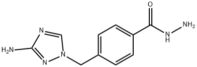 Benzoic acid, 4-[(3-amino-1H-1,2,4-triazol-1-yl)methyl]-, hydrazide (9CI) Structure