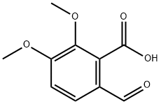 6-Formyl-2,3-dimethoxybenzoic acid Struktur