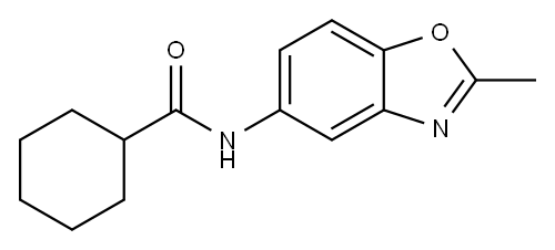 Cyclohexanecarboxamide, N-(2-methyl-5-benzoxazolyl)- (9CI) Structure