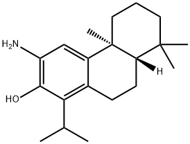 2-Phenanthrenol, 3-amino-4b,5,6,7,8,8a,9,10-octahydro-4b,8,8-trimethyl-1-(1-methylethyl)-, (4bS,8aS)- Struktur