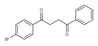 1-(4-ブロモフェニル)-4-フェニル-1,4-ブタンジオン 化学構造式