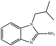 1-イソブチル-1H-ベンズイミダゾール-2-アミン 化学構造式