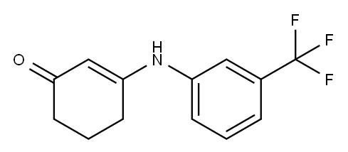 3-[3-(trifluoromethyl)anilino]-2-cyclohexen-1-one 结构式