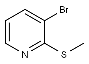 3-ブロモ-2-(メチルチオ)ピリジン 化学構造式