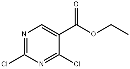 2,4-ジクロロ-5-ピリミジンカルボン酸エチル 化学構造式