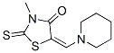 3-Methyl-5-(piperidinomethylene)-2-thioxothiazolidin-4-one Structure