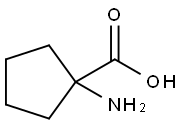 1-アミノシクロペンタンカルボン酸 化学構造式