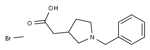 N-benzyl-3-pyrrolidylacetate methobromide Structure