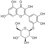 杨梅素-3'-O-Β-D-葡萄糖苷 结构式